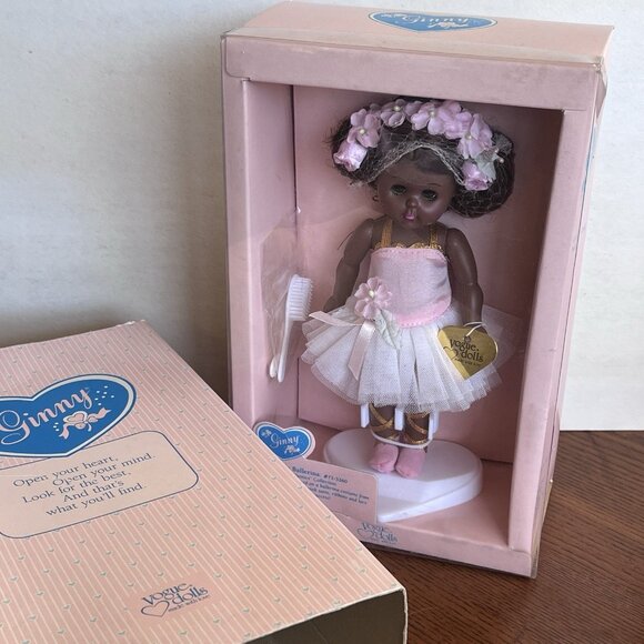 Vintage Vogue Ginny Doll Classic Ballerina 71-3260 African American Box 8" - Picture 8 of 12